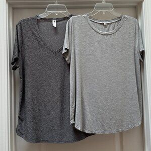 Bundle of 2 gray workout shirts